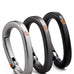 Carabiner Trio /  Black Graphite Silver