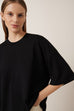 Oversized Boxy Tee - Black