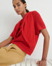 Ariel Top - Poppy Red