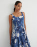 Midnight Dress - Cyanotype Floral