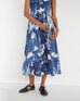 Midnight Dress - Cyanotype Floral