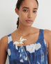 Midnight Dress - Cyanotype Floral