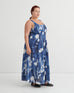 Midnight Dress - Cyanotype Floral