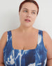 Midnight Dress - Cyanotype Floral