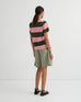 Classic Tee - Begonia Stripe