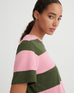 Classic Tee - Begonia Stripe