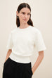 Boxy Rib Tee - White