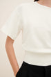 Boxy Rib Tee - White