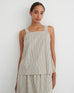 Elle Top - Ecru Stripe