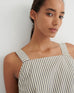 Elle Top - Ecru Stripe