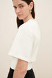 Boxy Rib Tee - White