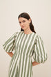 Joan Dress - Forest Stripe