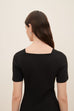 Square Neck Tee - Black