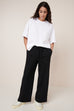 Wide Leg Pants - Black