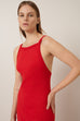 Low Back Dress - Red