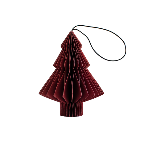 Paper Tree Ornament - Classic Red