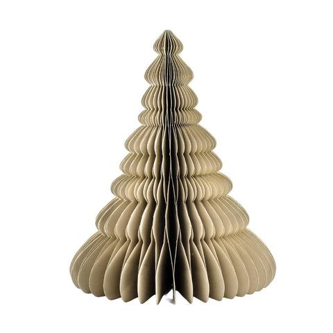 Christmas Tree Standing Ornament (24cm) - Linen