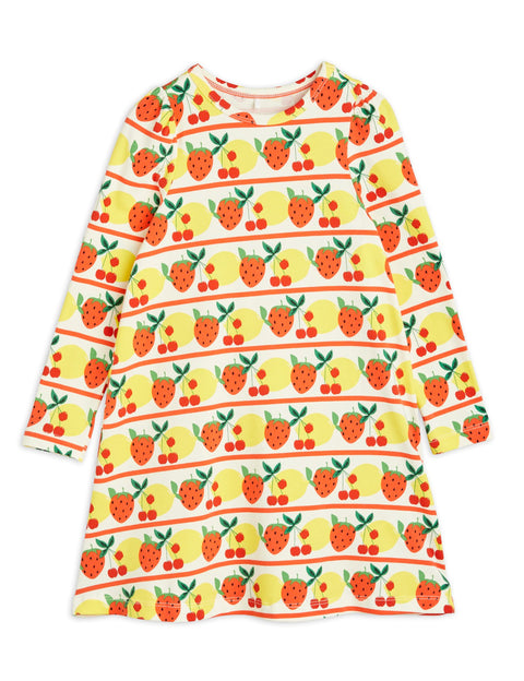 Fruits Long Sleeve Dress / Multi