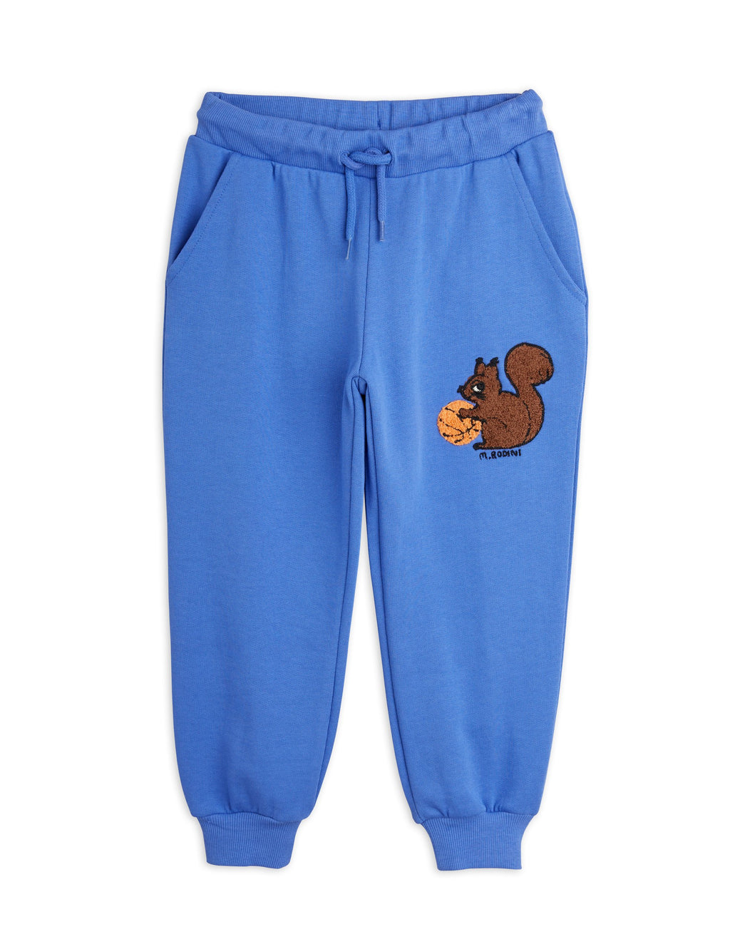 Squirrels Embroidered Sweatpants / Blue