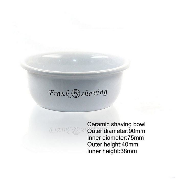 Ceramic Shaving Bowl - White