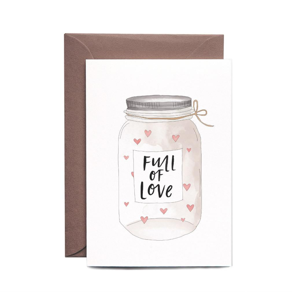 Jar Full of Love Greeting Card
