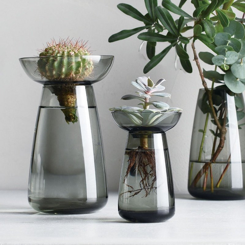 Aqua Culture Vase - Grey