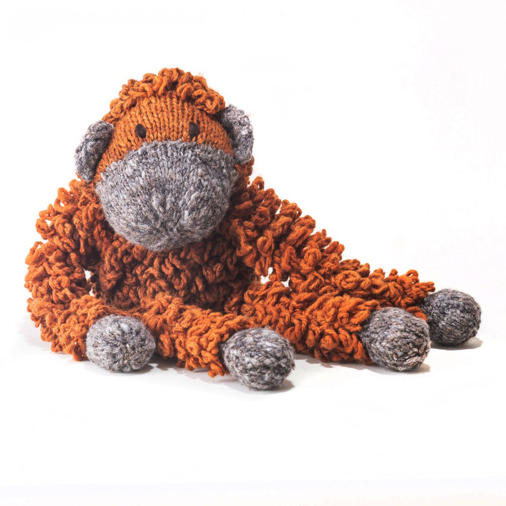 Wool Toy Orangutan - Medium