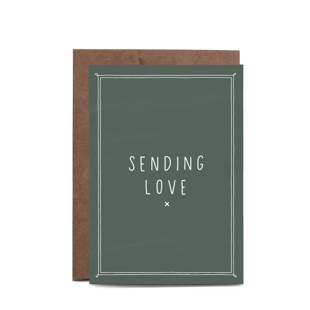 Sending Love Eucalyptus Greeting Card