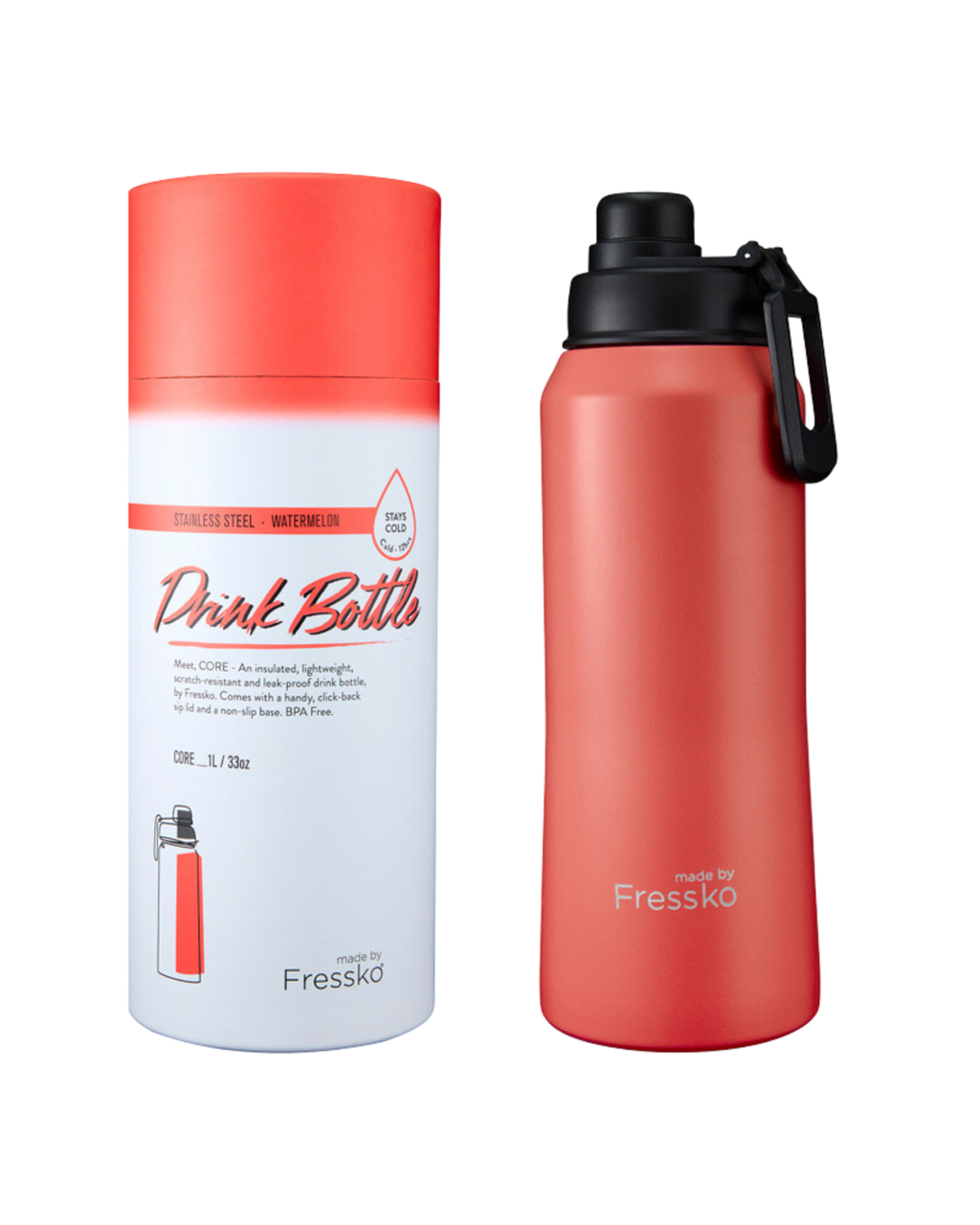 Insulated Drink Bottle / Core 1L - Watermelon