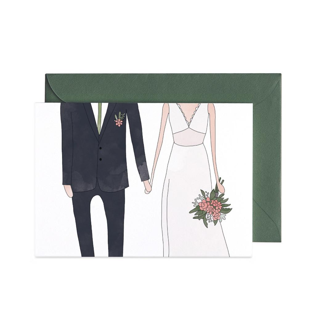 Wedding Man & Woman Greeting Card
