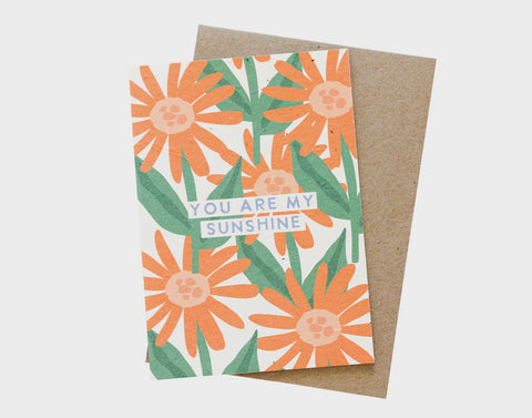 You Are My Sunshine Plantable Card