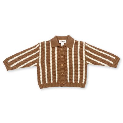 Knitted Button Up Cardigan - Cedar