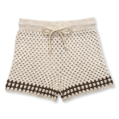 Hand Crochet Shorts - Coconut