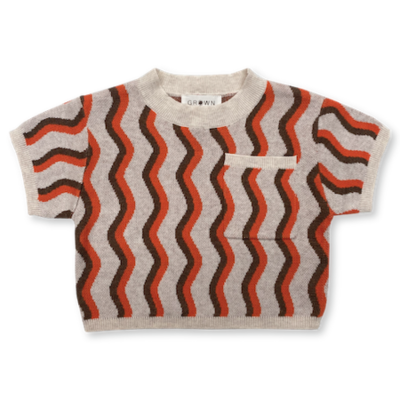 Knitted Tee - Wave