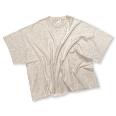 Knitted Organic Tee / Adults - Coconut