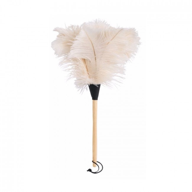 White Ostrich Feather Duster - 50cm