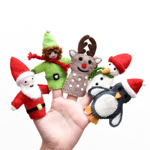 Finger Puppet Set - Christmas Santa