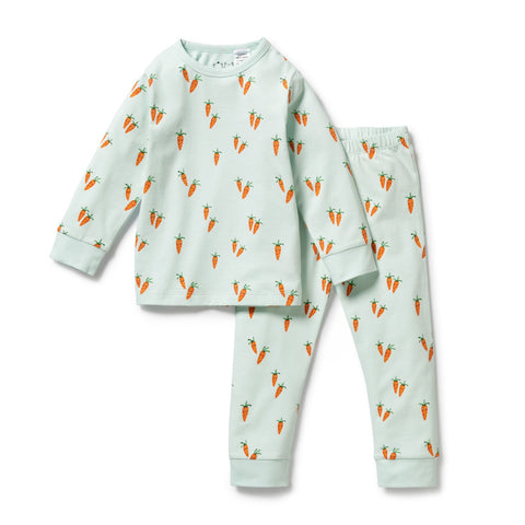 Long Sleeve Pyjamas - Cute Carrots