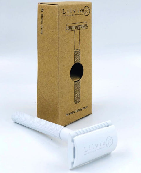 Lilvio Reusable Safety Razor - White