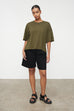 Light Boxy Tee - Moss